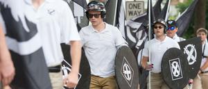 Aufmarsch rechter Nationalisten in Charlottesville, Virginia.