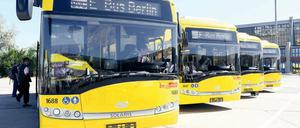 Bei der Berliner BVG sind seit 2013 vier E-Busse des polnischen Herstellers Solaris im Testbetrieb unterwegs. 