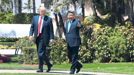 Verstimmungen. Beim Treffen in Mar-a-Lago im April standen die Zeichen noch auf Annäherung zwischen US-Präsident Trump und seinem chinesischen Kollegen Xi Jinping. Jetzt droht ein Handelskrieg. 