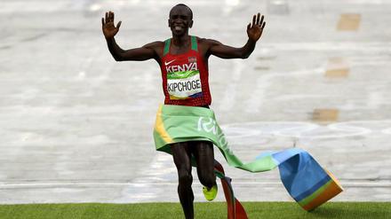 Marathon-Olympiasieger Eliud Kipchoge geht im September in Berlin auf Rekordjagd.