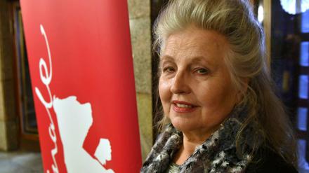 Die Schauspielerin Hanna Schygulla 2017 bei den 67. Internationalen Filmfestspielen in Berlin. 