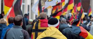 Aufmarsch von Rechtsextremisten im September 2016 in Bautzen.