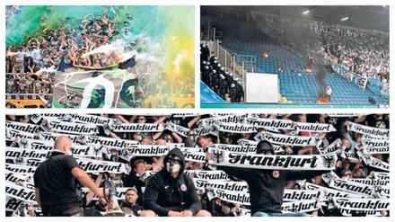 Außer Kontrolle. Die Fans von Dynamo Dresden, Hansa Rostock und Eintracht Frankfurt sind zuletzt negativ aufgefallen. 