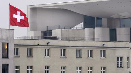 Die Schweizer Botschaft in Berlin - gleich neben dem Kanzleramt