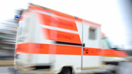 Ein Rettungswagen im Einsatz.