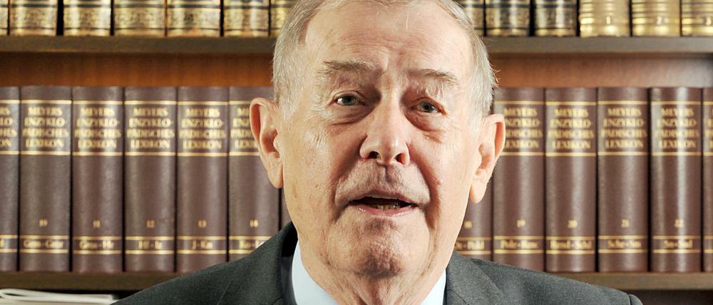 Er forschte über den Nationalsozialismus. Der Historiker Eberhard Jäckel.