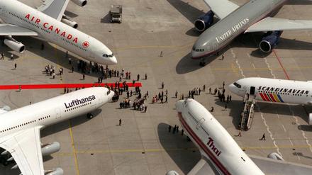 Berlin? Nein: Flughafen Frankfurt - schon lange ein globales Luftverkehrs-Drehkreuz