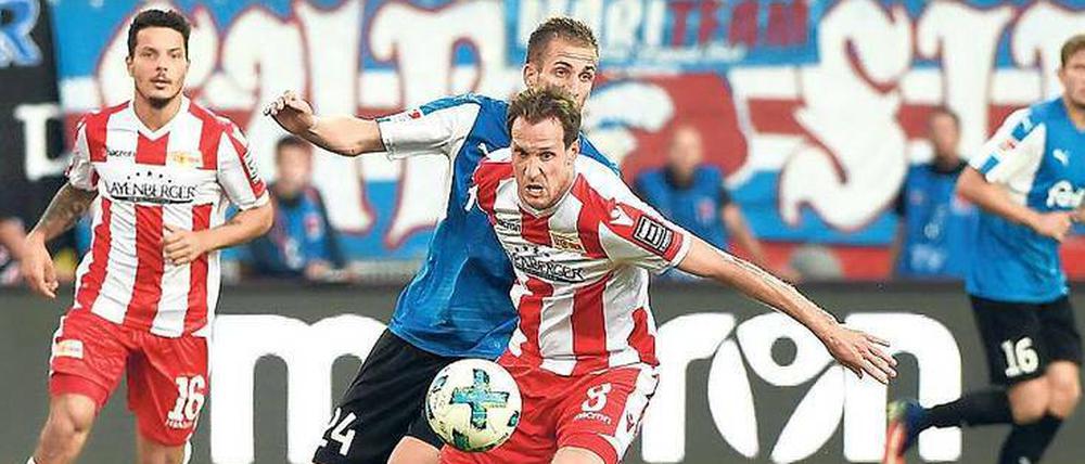 Erfolgreicher Störer. Stephan Fürstner ist beim 1. FC Union Berlin wieder als Absicherung im defensiven Mittelfeld gefragt. 
