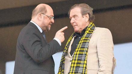Die Last mit dem Altkanzler. Gerhard Schröder bringt die Genossen und ihren Spitzenkandidaten Martin Schulz in die Bredouille. 