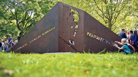 Das Denkmal der Arbeiterwohlfahrt zu Ehren der Sozialdemokratin und Mitbegründerin der Arbeiterwohlfahrt Marie Juchacz in Kreuzberg. 