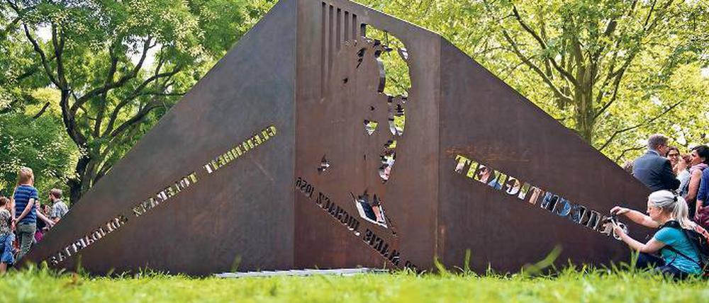 Das Denkmal der Arbeiterwohlfahrt zu Ehren der Sozialdemokratin und Mitbegründerin der Arbeiterwohlfahrt Marie Juchacz in Kreuzberg. 