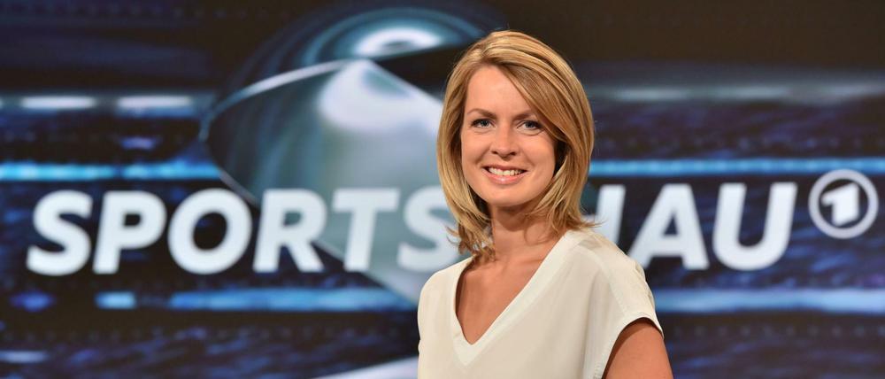 Ein bekanntes Gesicht zu neuer Zeit: Jessy Wellmer, jetzt auch sonnabends in der "Sportschau".