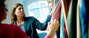 Auch eine Einrichtung der Caritas besuchte Familiensenatorin Sandra Scheeres (SPD) am Dienstag. 