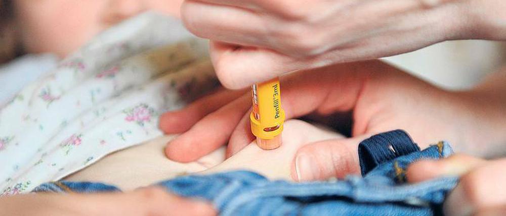 Insulinmangel. Diabetes Typ 1 ist körpereigen und tritt vor allem bei Jugendlichen auf.