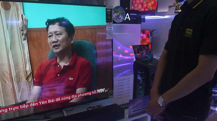 Eine vietnamesische Nachrichtensendung berichtet über den Ex-Funktionär Trinh Xuan Thanh.