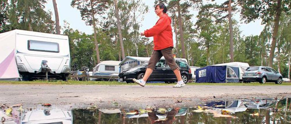 Die vielen nassen Tage in diesem Sommer haben das Geschäft laut dem Verband der Campingwirtschaft etwas beeinträchtigt.