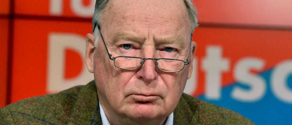 AfD-Spitzenkandidat Alexander Gauland provoziert.
