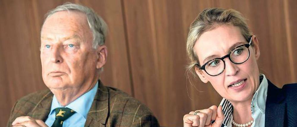 Bis zur Wahl im Duo. Spitzenkandidaten Alexander Gauland und Alice Weidel.