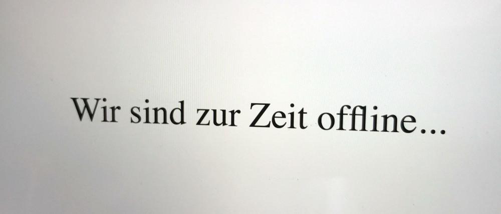 Hier gibt's nichts zu sehen: Am Freitagmorgen ließ das Innenministerium Indymedia abschalten.