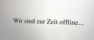 Hier gibt's nichts zu sehen: Am Freitagmorgen ließ das Innenministerium Indymedia abschalten.