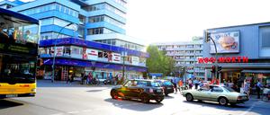 Blick auf die Kreuzung Potsdamer Straße Kurfürstenstraße.