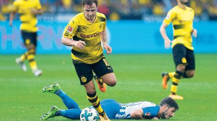 Abgetaucht. Mathew Leckie, der im ersten Spiel zwei Treffer erzielte, blieb gegen Dortmund blass. 