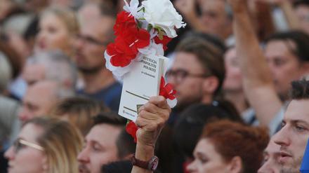 Anhänger der Opposition demonstrierten Ende Juli gegen die Justizreform.