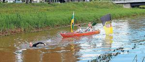 Mit dem Strom. Ein Herzberger schwamm gegen die Kreisgebietsreform. 
