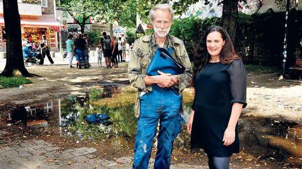 Ein Unort soll verschwinden. Esther Borkam und Ulf Mann haben für den Platz viele Ideen gesammelt. Am Aktionstag soll es mit der Umgestaltung losgehen.