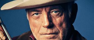 Der Gastwirt als Cowboy. Michel Würthle posiert im Western-Look.