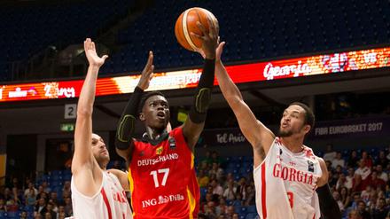 Dennis Schröder war auch im zweiten Spiel der deutschen Nationalmannschaft bei der EM gut in Form.