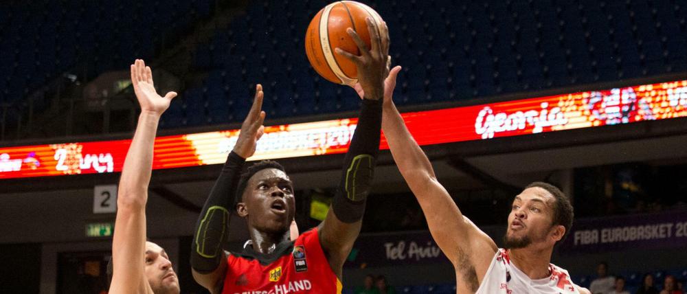Dennis Schröder war auch im zweiten Spiel der deutschen Nationalmannschaft bei der EM gut in Form.