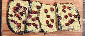 Gebratene Auberginenscheiben sind in Georgien ein beliebtes Gericht.