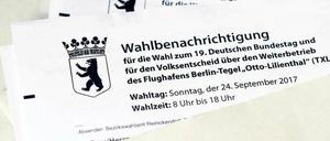 Zettelwirtschaft. Bundestagswahl und Tegel-Volksentscheid – diesmal ist es etwas komplizierter. 