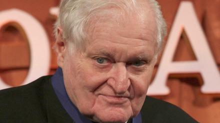 John Ashbery, 2011 in New York. Der Poet erhielt damals den National Book Award für sein Lebenswerk.