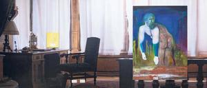 Ein Ort auf Reisen. Bei Peles Empire wird in einem Fake-Schlossinterieur ausgestellt, hier mit Arbeiten von Alastair Mackinven und Benjamin Sauer.