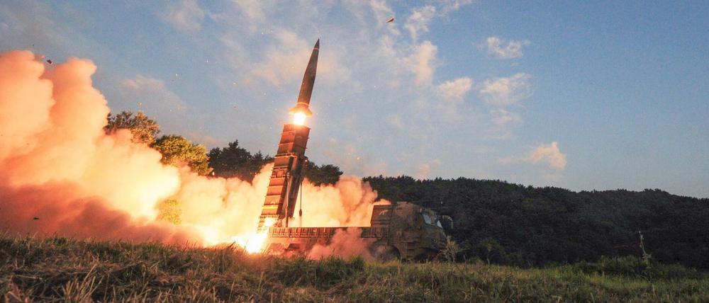 Südkorea beantwortet den Atomtest des Nordens mit einer Militärübung.