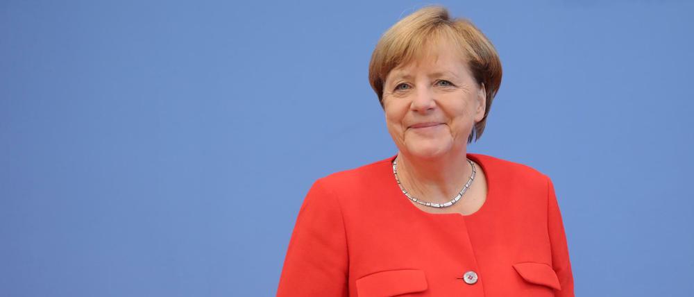 Bundeskanzlerin Angela Merkel setzt im TV-Duell auf Altbewährtes.