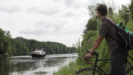 Am Teltowkanal. Eine Radtour im Berliner Süden.