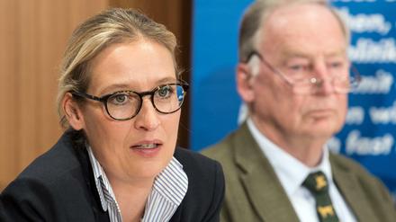Die AfD-Spitzenkandidaten Alice Weidel und Alexander Gauland.