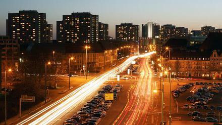 Auf der Leipziger Straße in Berlin wird der Stickstoffdioxid-Wert überschritten.