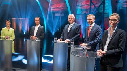 Die "Kleinen" beim TV-Duell 