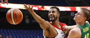 Das deutsche Team um Johannes Thiemann hatte gegen den neuen Alba-Spieler Marius Grigonis und die litauische Nationalmannschaft keine Chance.