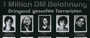 Ein Fahndungsplakat aus den späten 70er Jahren. 