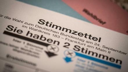 Unterlagen für die Bundestagswahl: Nicht für jeden sind sie leicht zu verstehen.