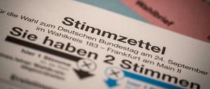 Unterlagen für die Bundestagswahl: Nicht für jeden sind sie leicht zu verstehen.