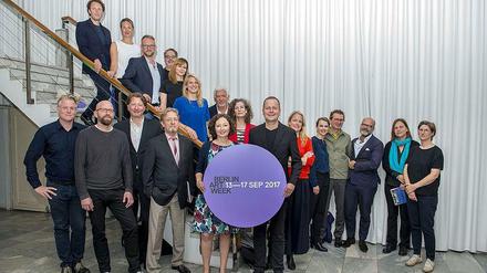 Auftakt der Berlin Art Week 2017. Bei der Pressekonferenz kamen alle Akteure zusammen. 