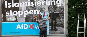 Wahlkampf mit Ängsten. Die AfD setzt auf einfache Botschaften.