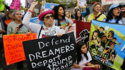 Protest gegen das Ende des "Dreamer"-Programms in in Newark, New Jersey