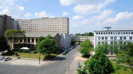 Das Stasimuseum mit der Dauerausstellung "Staatssicherheit in der SED-Diktatur" in der Ruschestraße in Berlin-Lichtenberg.